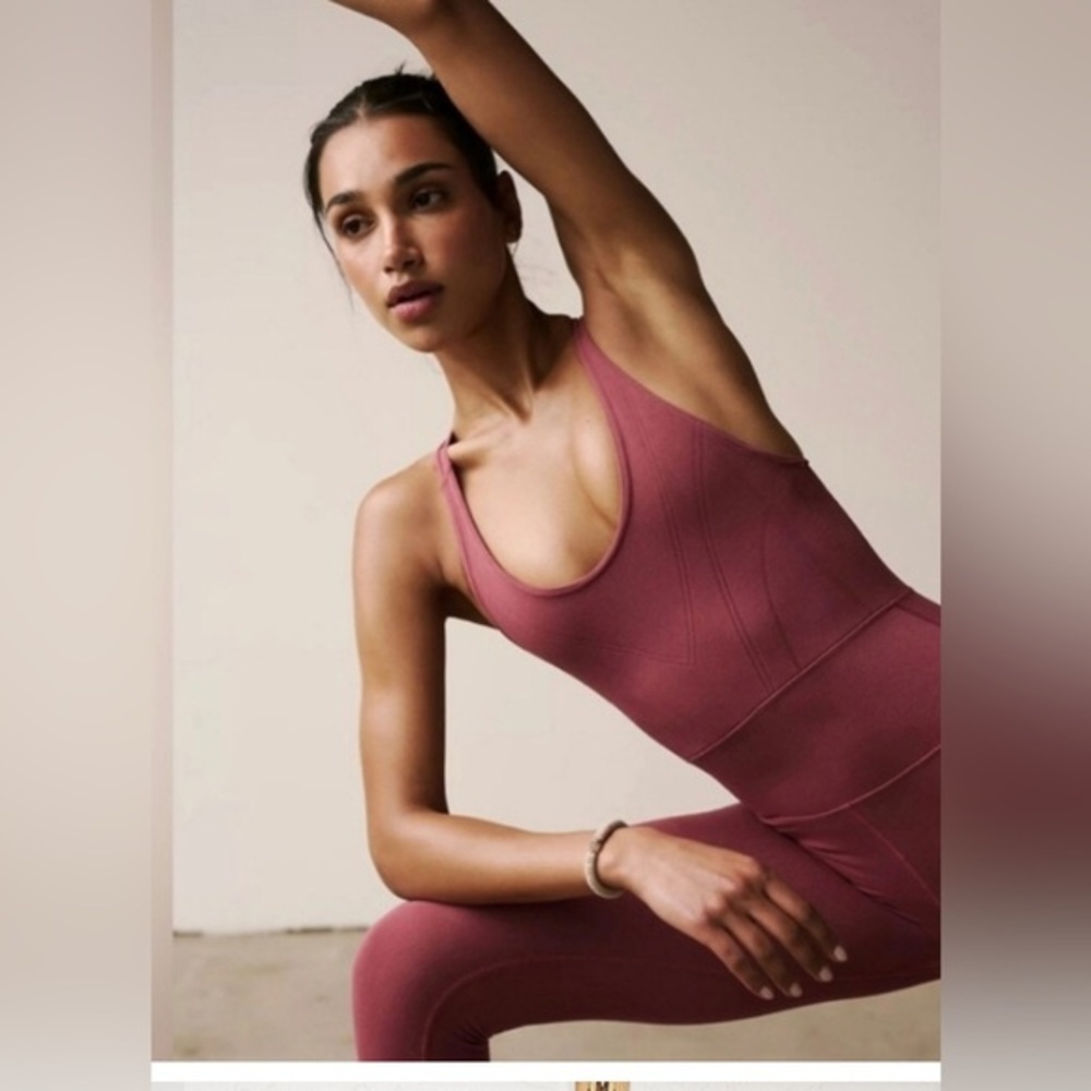 FREE PEOPLE FP Movement brick Running Through‎ My Mind Onesie jumpsuit size M - Picture 7 of 9